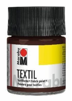 Marabu 1716 05 045 Textil Dunkelbraun 045, 50 ml