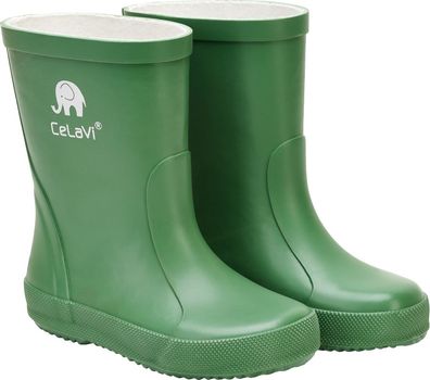 CeLaVi Kinder Gummistiefel Basic Wellies Solid Elm Green