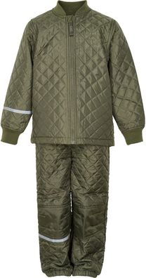 Celavi Kinder Thermo Set Basic Thermal Set Solid Dusty Olive