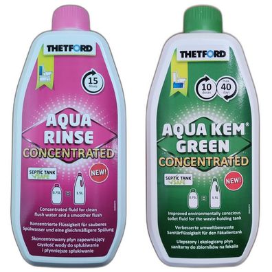 25,88EUR/1l Thetford Aqua Rinse Konzentrat 750ml Kem Green 750ml