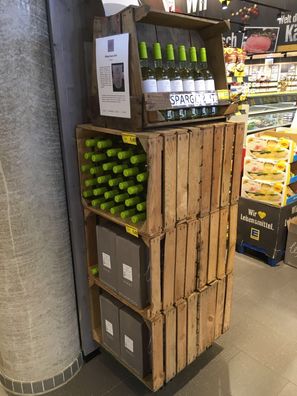 3 x alte originale Obstkiste Johanna Holzkiste Weinkiste