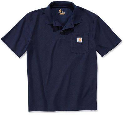 Carhartt Polo Contractor'S Work Pocket Polo Navy