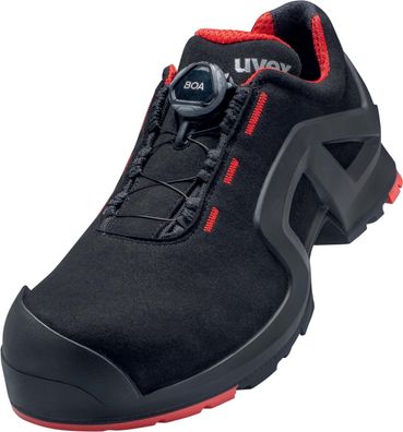 Uvex 1 Support Halbschuhe S3 65672 Schwarz, Rot (65672)