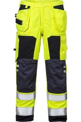 Fristads Flammschutz-Hose Flamestat High Vis Handwerkerhose Kl. 2 2075 ATHS Warnsc