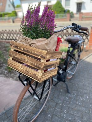 Obstkiste Bella geflammt Fahrradkorb Geschenkkiste Aufbewahrungskiste Dekokiste