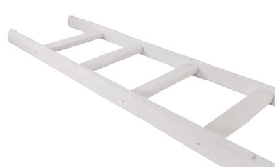 Holzleiter Altländer Art 165cm Neu weiss Dekoleiter Badezimmerdeko Sprossenleiter