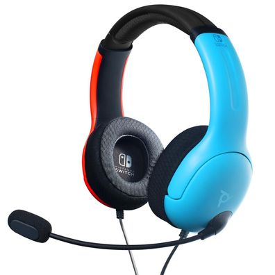 PDP LVL40 - Kopfhörer - Kopfband - Gaming - Schwarz - Blau - Rot - Binaural - Drehr