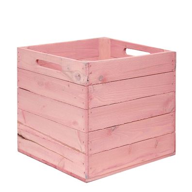 Holzkiste Rosa passend für Kallax und Expeditregale