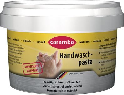 Handwaschpaste Hand Clean Medium 0,5l silikonfrei Dose Caramba