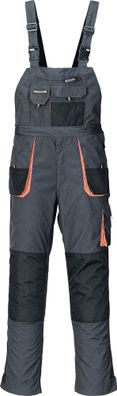 Herrenlatzhose Gr.54 dunkelgrau/schwarz/orange Terratrend