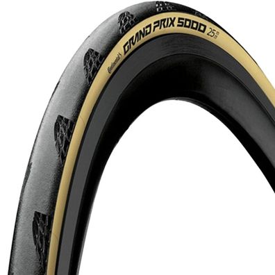 Continental GrandPrix 5000, Falt 28x1,0 Zoll 25-622mm 700x25C Falt sw / creme