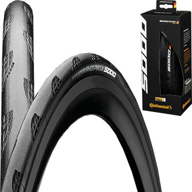 Continental GrandPrix 5000 Falt 28Zoll 23-622mm 700x23C Rennrad schwarz Fahrrad