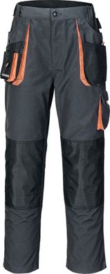 Herrenhose Gr.52 dunkelgrau/schwarz/orange Terratrend