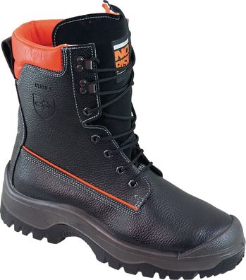 Forstsicherheitsstiefel NoRisk Gr.46 schwarz/orange Leder S3 SRC EN20345/EN17249