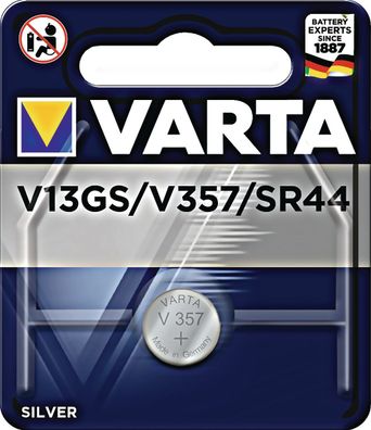 Knopfzelle Electronics 1,55 V 155 mAh SR44 11,6x5,4mm VARTA