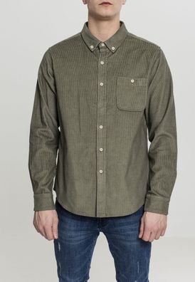 Urban Classics Hemd Corduroy Shirt Olive