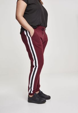 Urban Classics Damen Hose Ladies College Contrast Sweatpants Port/White/Black