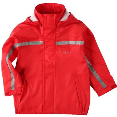 BMS Kinder Regenjacke Softskin Buddeljacke Rot