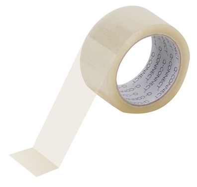 Q-CONNECT KF04382 Packband 50 mm x 66 m, transparent, 6er Pack