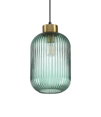 Ideal Lux MINT-3 SP1 Pendelleuchte mit E27 Fassung Struktur Grün Landhausstil