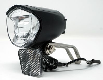 CBK-MS LED Fahrrad Scheinwerfer 75 Lux Fahrradlampe mit Sensor-Schalter und Standl