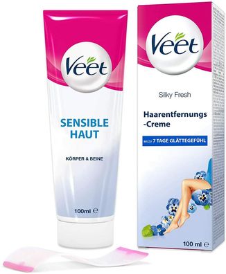 Veet Haarentfernungscreme Silky Fresh sensible Haut Damen Frauen Tube 100 ml