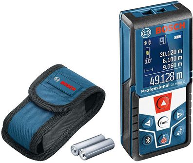 Bosch Professional Laser Entfernungsmesser GLM 50 C Bluetooth App Schutztasche