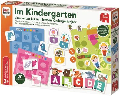 Jumbo Spiele 19568 Ich lerne im Kindergarten Lernspiel Kinderspiel Ab 3 Jahren