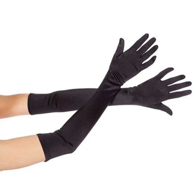 Damen Finger-Handschuhe lang Opera Tanzball Hochzeit Party Sexy GoGo Fetisch Rot