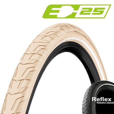 Continental RIDE City E25 Draht Reflex 26x1,75-1,9Zoll 47-559mm creme Fahrrad