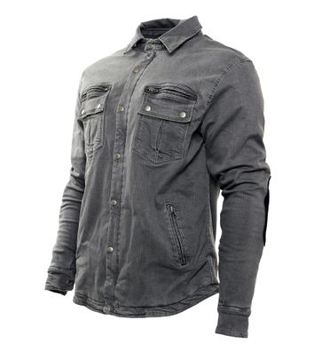 Bores Hemd Driver-Shirt Grey