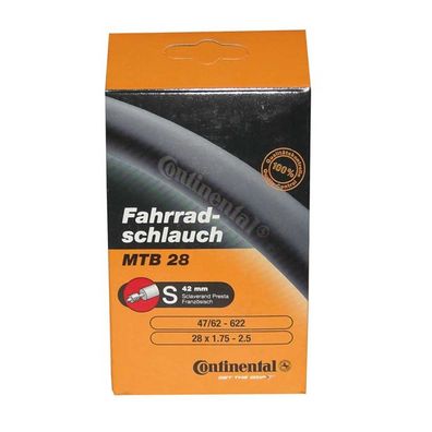 Continental Schlauch MTB 29" 47-62/622 S60 schwarz Fahrrad Rennradventil