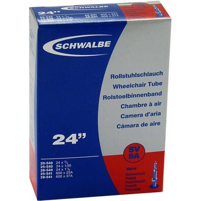 Schwalbe Schlauch 20-28/540-541SV9A NR.9A SV 24" schwarz Fahrrad tube NEU