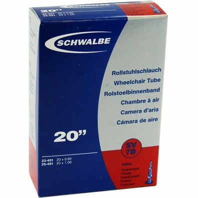 Schwalbe Schlauch 20x0.90-1.00 / 23-25/451 SV7B
NR.7B SV schwarz Fahrrad