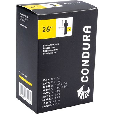 Condura Schlauch 26x1,25Zoll 32-559mm 26", Blitzventil (DV) 40mm
