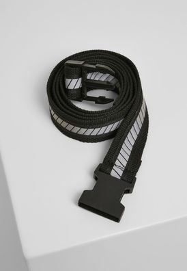 Urban Classics Gürtel Reflective Belt Black/Silver