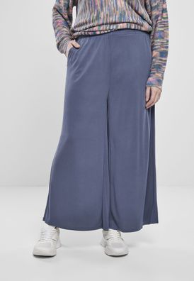 Urban Classics Damen Hose Ladies Modal Culotte Vintageblue