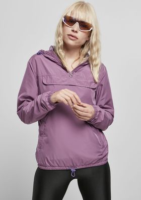 Urban Classics Damen Jacke Ladies Basic Pull Over Jacket Duskviolet