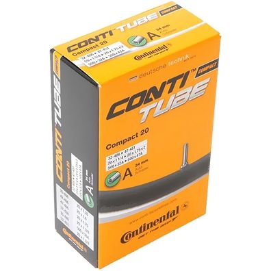 Continental Schlauch Compact Wide 20 Zoll Schraderventil 34mm ca.120g 0181211