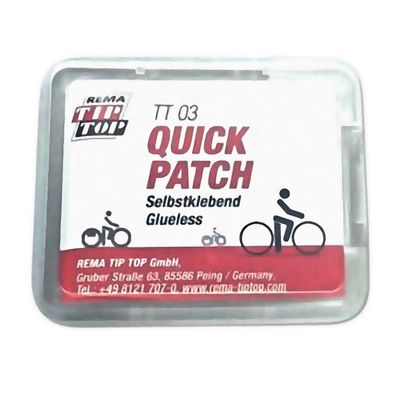 TipTop Flickzeug TT03 Quick Patch Einzelverpackung 6 Flicken 1 Rauhpapier