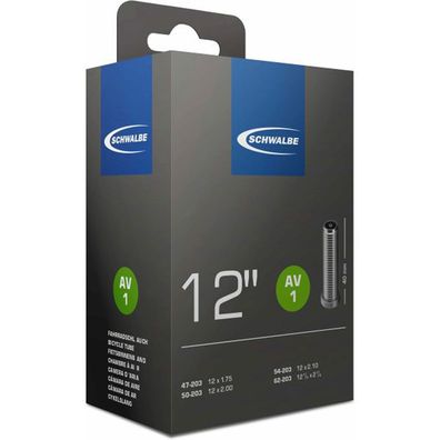 Schwalbe Schläuche 12" 47/62-203 Autoventil 40mm Butyl AV1 80g Fahrrad