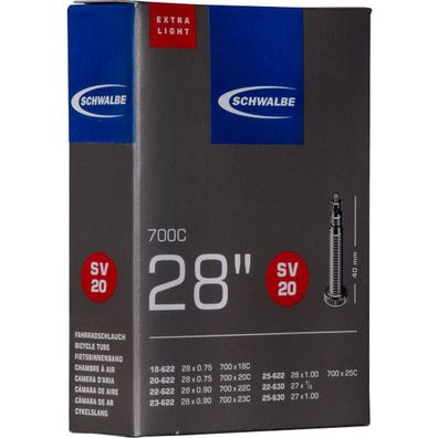 Schwalbe Schläuche Race 28" 700C 18/25-622/630 SV 40mm EXTRA LIGHT SV20