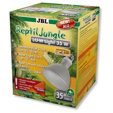 JBL ReptilJungle L-U-W Light alu 35 Watt Breitstrahler für Regenwaldterrarien