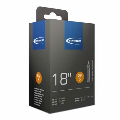 Schwalbe Schläuche 18" 32/47-355/400 Dunlopventil 32mm Butyl DV5 95g Fahrrad