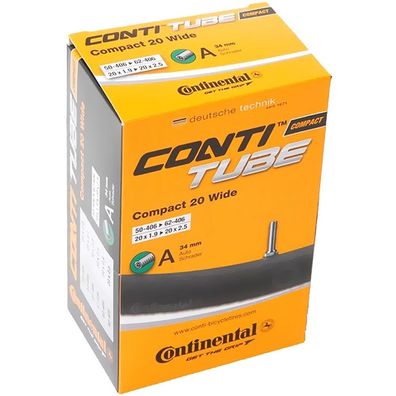 Continental Schlauch Compact Wide 20 Zoll Schraderventil 34mm ca.160g 0181271