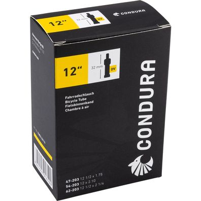 Condura Schlauch 12 1/2×1,75Zoll 47-203mm 12", Blitzventil (DV) 32 mm