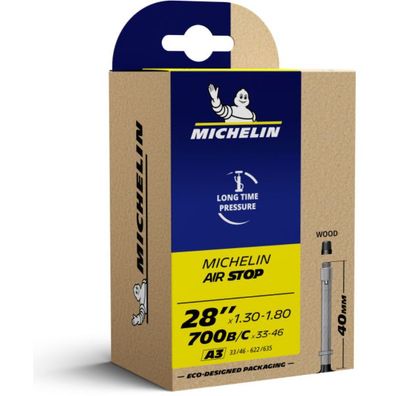 Michelin Schlauch A3 Airstop 33/46x622/635 WOOD 28Zoll 33/46x622/635mm holz