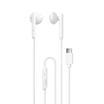 Dudao kabelgebundene Kopfhörer USB Typ C 1,2 m weiß (X3B-W) In-Ear-Kopfhörer mit