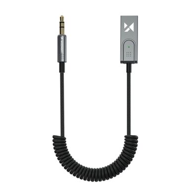 Bluetooth 5.3 Audioadapter / AUX-Audioempfänger in Schwarz 10m Reichweite