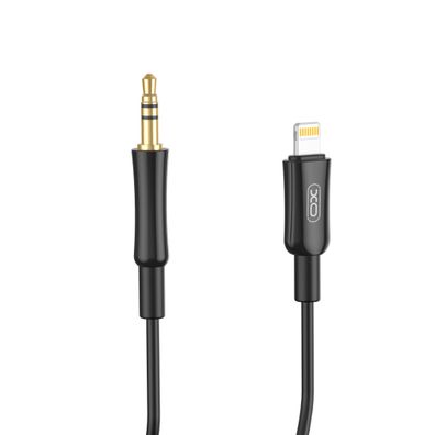 Audio-Kabel kompatibel mit iPhone auf 3,5mm Klinke Audiokabel 1m in Schwarz